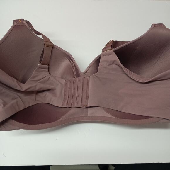 Joyspun Plus Wirefree Full Coverage Bra Women's Size 46DDD Purple Smooth Wings - Picture 4 of 5